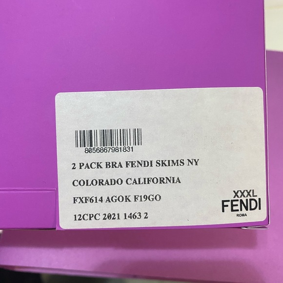 Fendi x Skims skimpy scoop bra - Picture 3 of 5